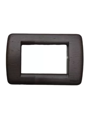 Vimar 16753.56 Idea Plaque ronde 3 modules Wengé